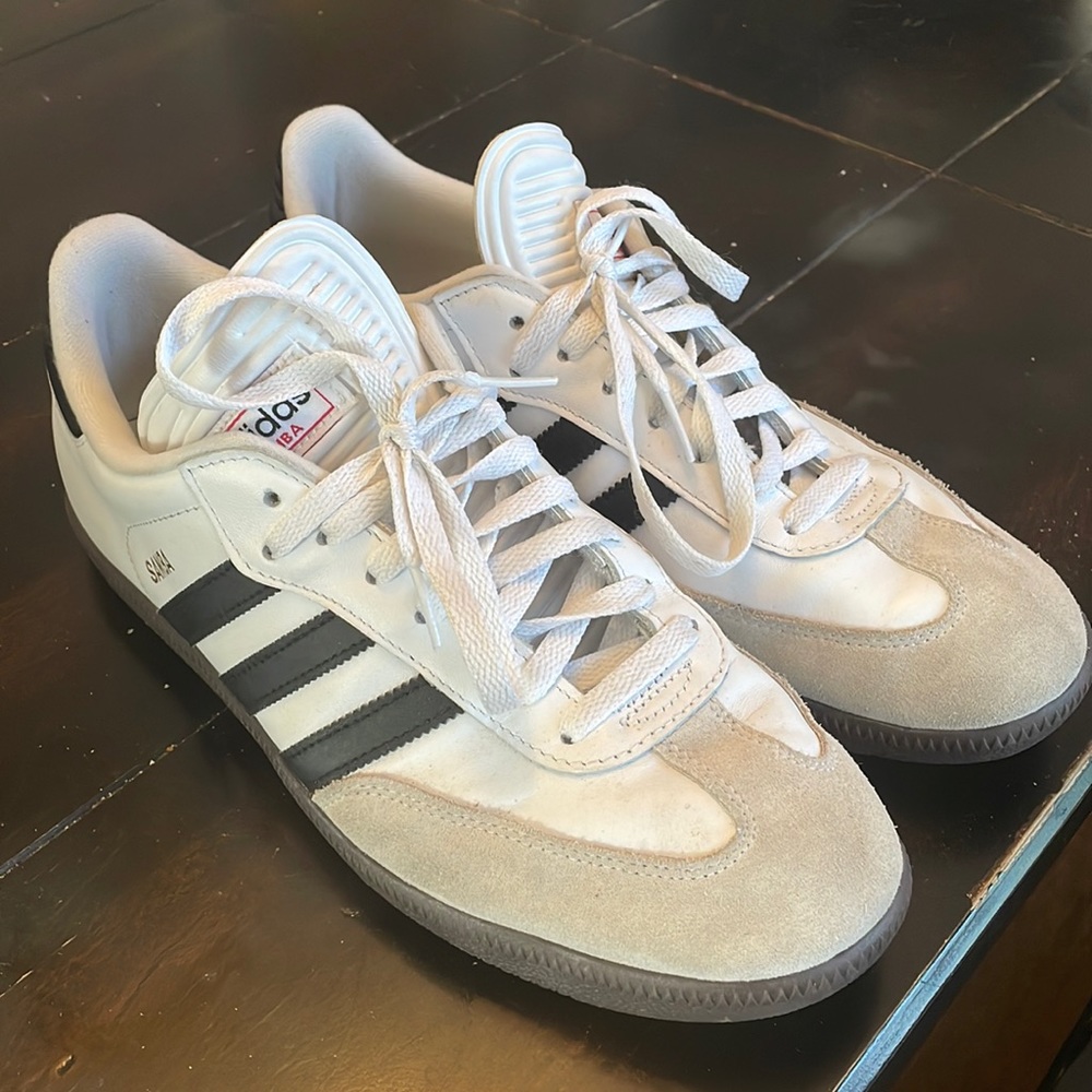 Adidas Samba - White / Brown / Black